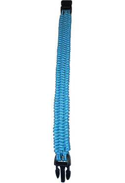 Armband aus Gleitschirmleinen - blau 1-Paracord- Upcycling von alten Gleitschirmen
